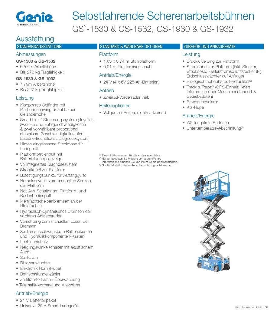 Genie GS1932e Scissor lifts