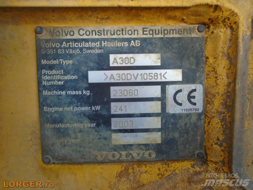 Volvo A 30 D Articulated Haulers