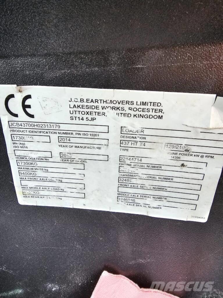 JCB 437 HT Wheel loaders