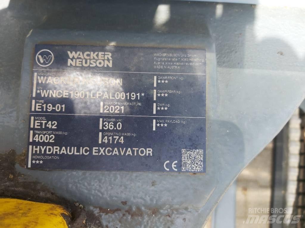 Wacker Neuson ET42 Crawler excavators