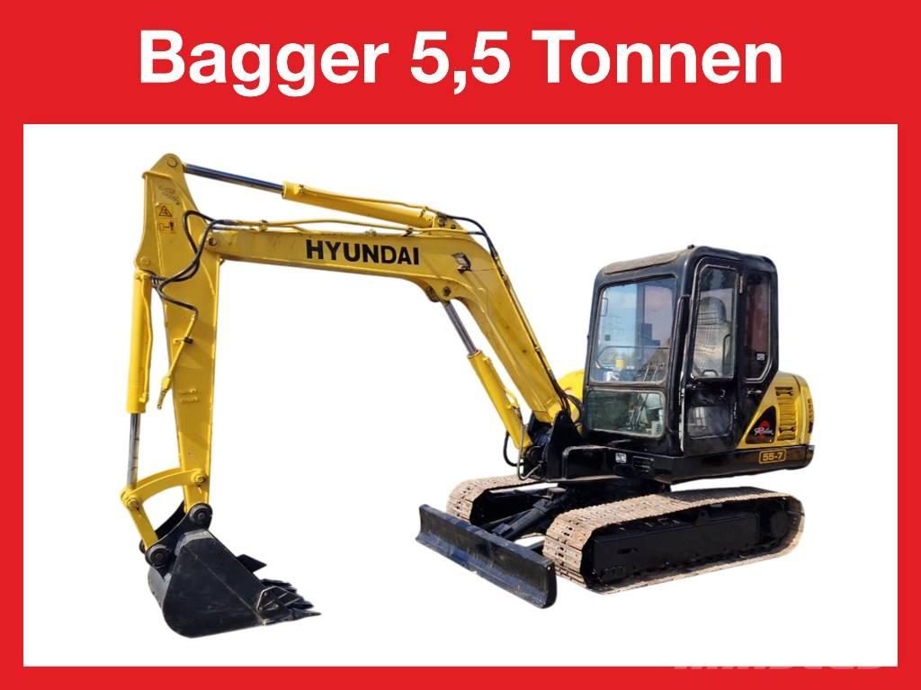 Hyundai R 155-7 Mini excavators < 7t (Mini diggers)
