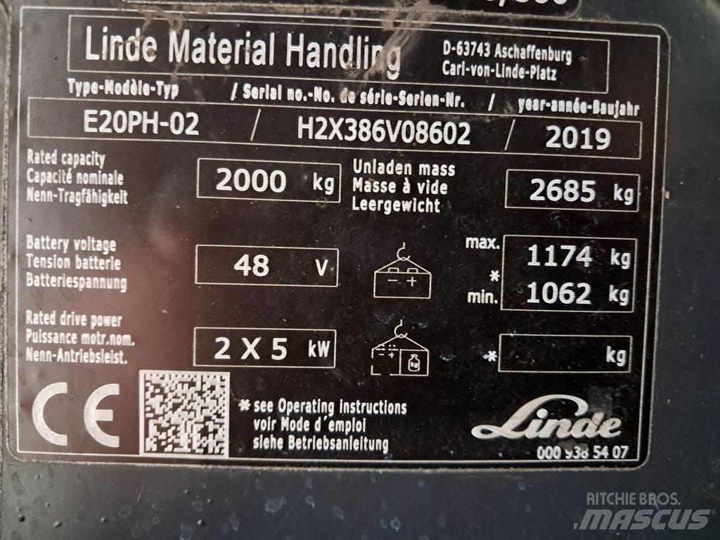 Linde E20PH-02 Electric forklift trucks
