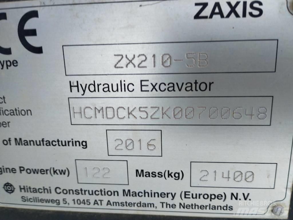 Hitachi ZX 210-5B Crawler excavators