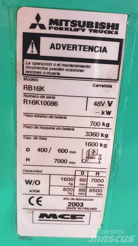 Mitsubishi RB16K Reach truck