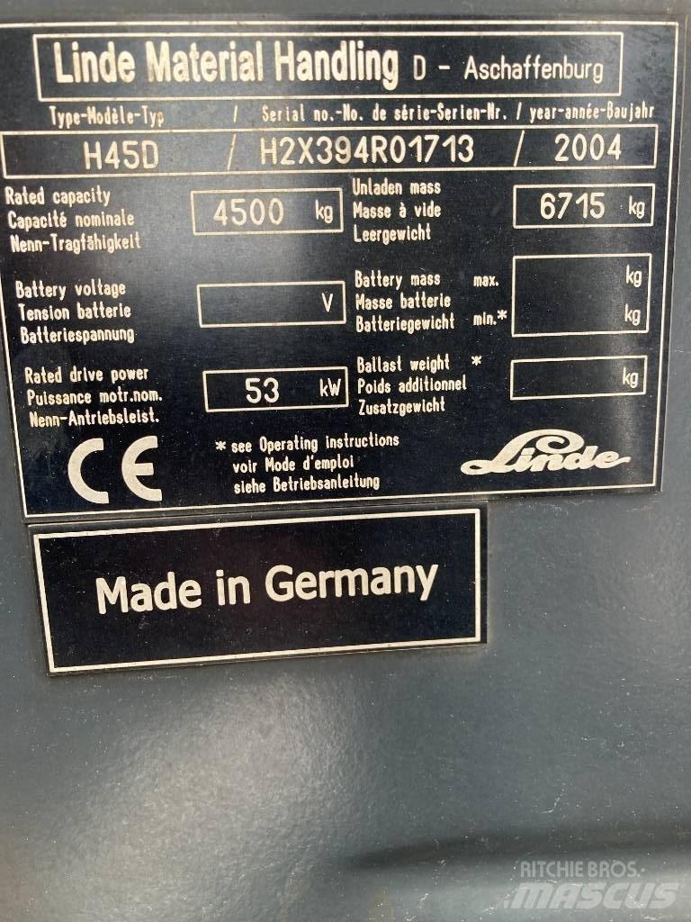 Linde H45D/394-01 Diesel trucks