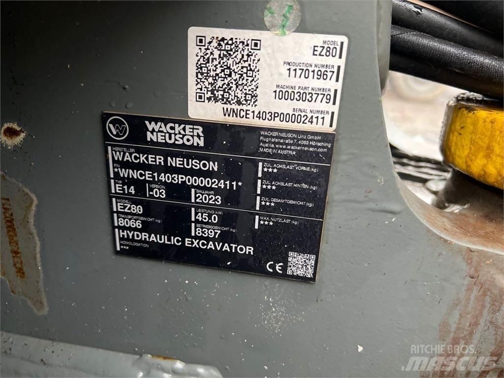 Wacker Neuson EZ80 Crawler excavators