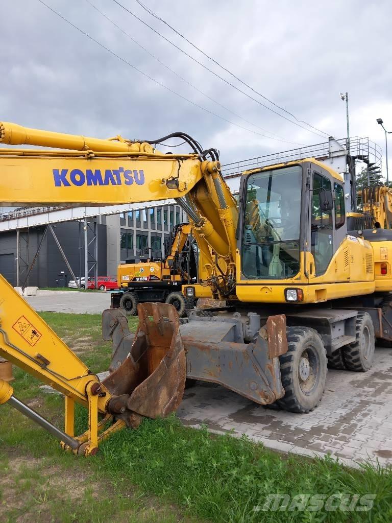 Komatsu PW 180-7EO Wheeled excavators