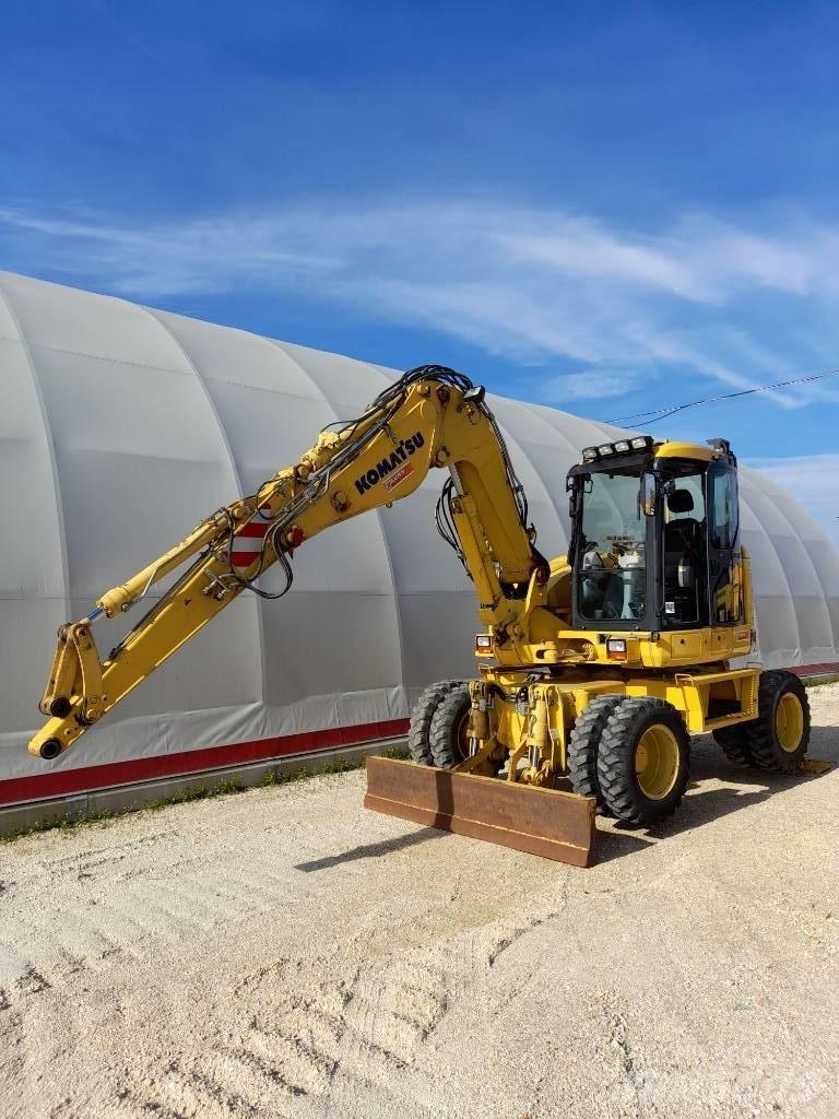 Komatsu PW118MR-8 Wheeled excavators