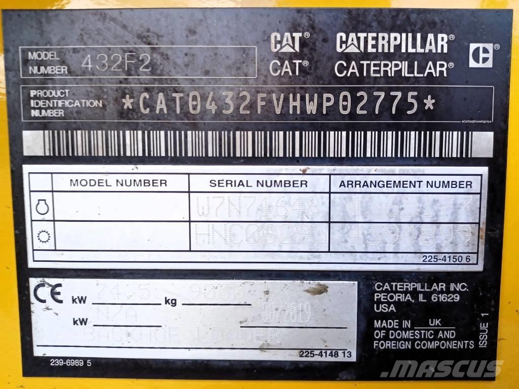 CAT 432 F Backhoe