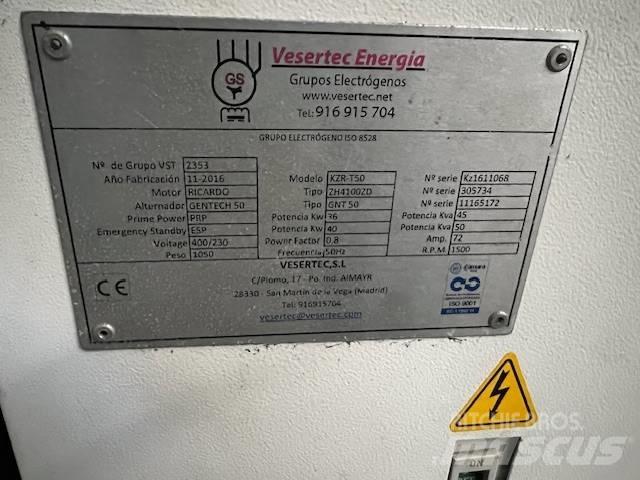  VESERTEC KZR-T50 Diesel Generators
