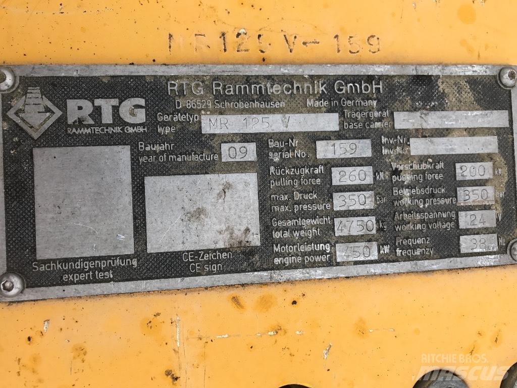 Bauer Vibro MR 125 V Piling equipment accessories and spare parts