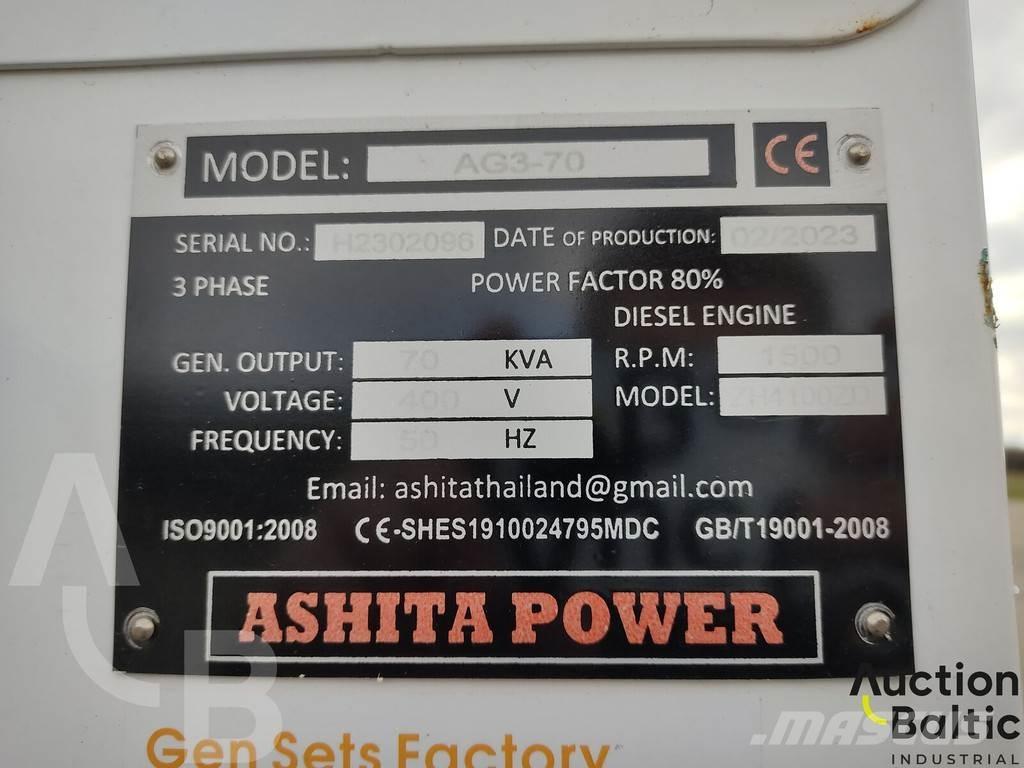 Ashita AG3-70 Diesel Generators