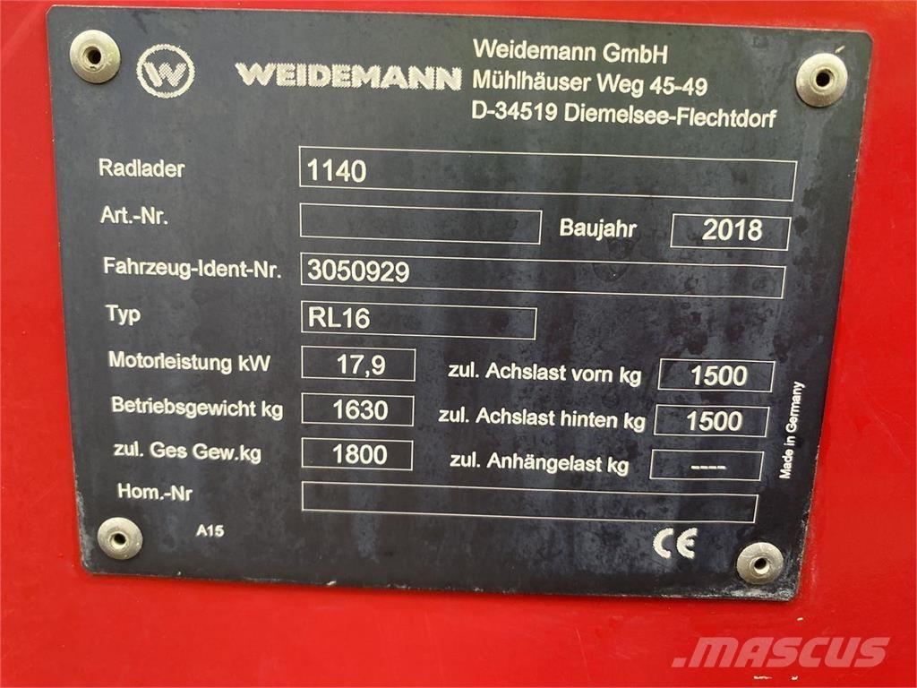 Weidemann 1140 Multi-purpose loaders