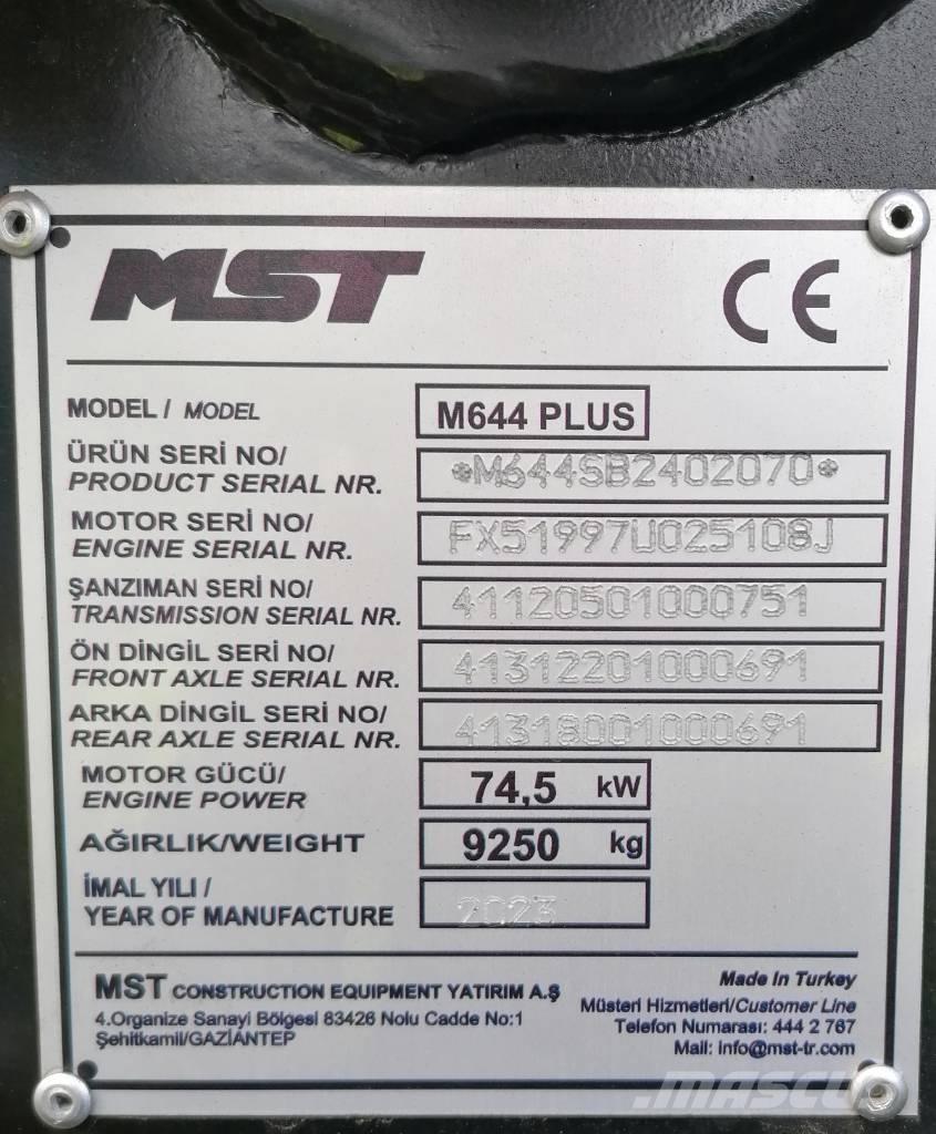 MST M644PLUS Backhoe