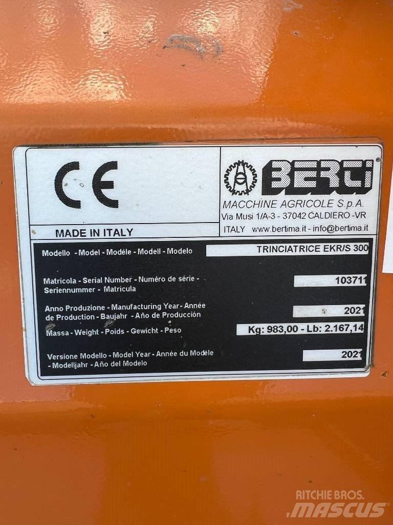Berti EKR-S 300 Pasture mowers and toppers
