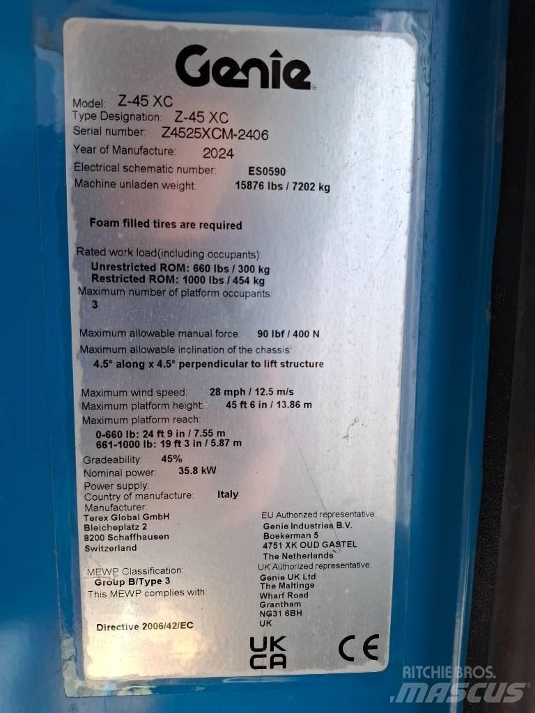 Genie Z 45 Articulated boom lifts