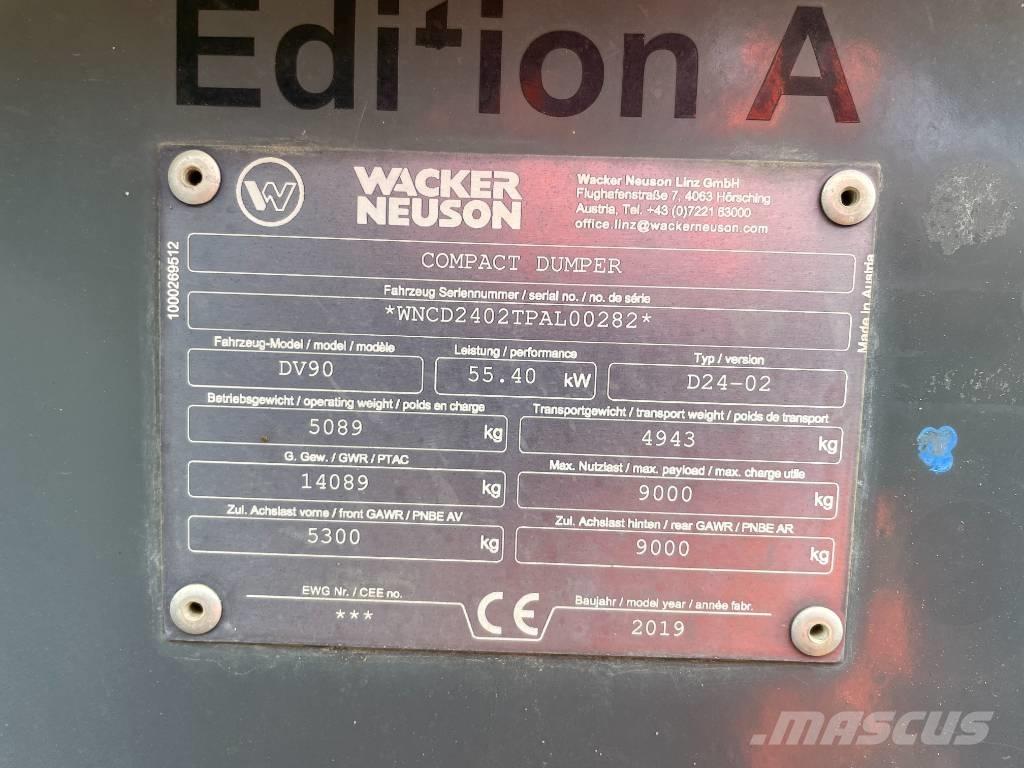 Wacker Neuson DV 90 Site dumpers