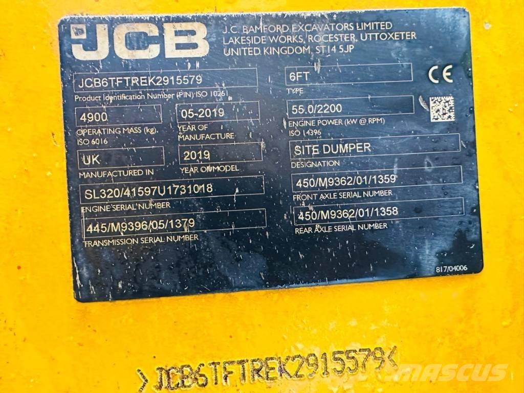 JCB 6 T Site dumpers