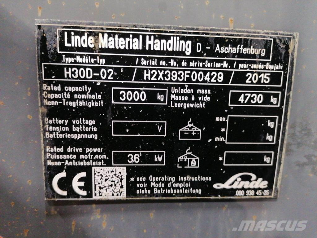 Linde H30D-02 Diesel trucks