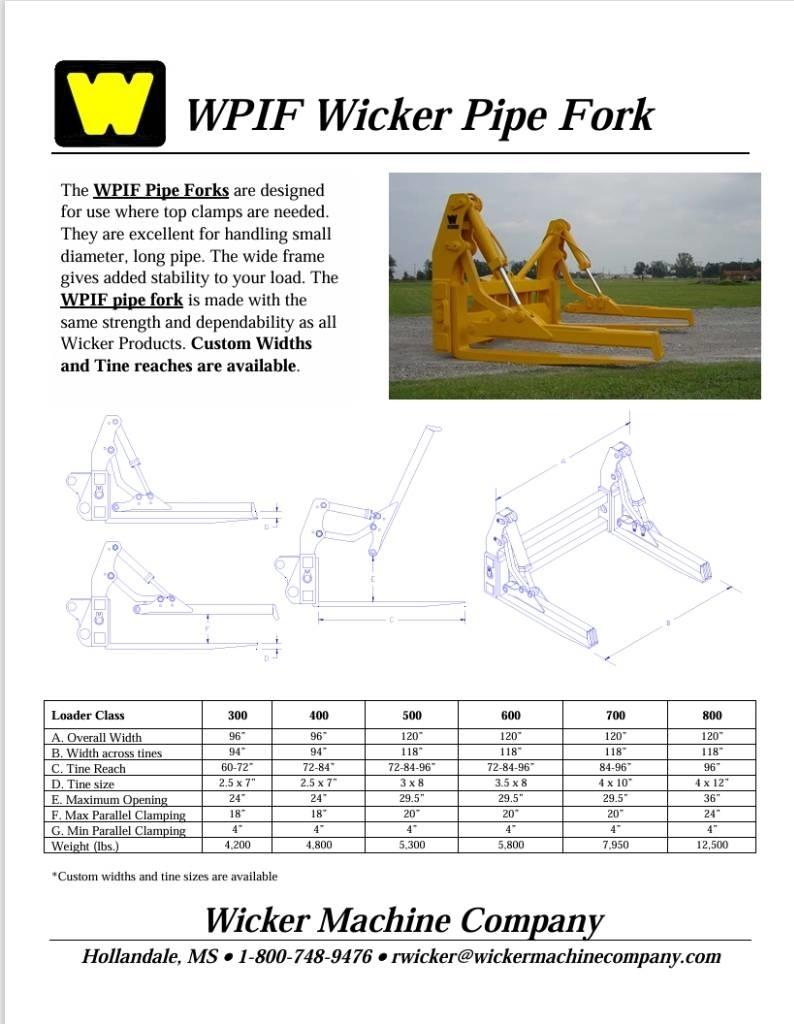 WICKER WPF 950M Forks