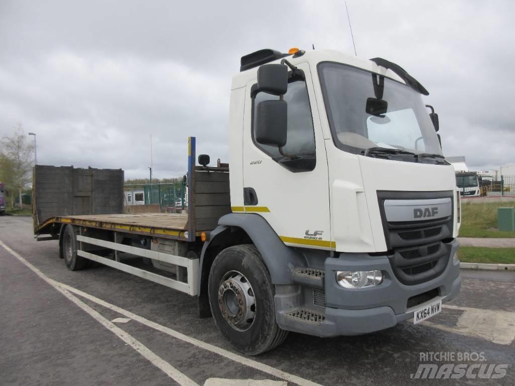 DAF 55.220 Beavertail Flatbed / winch trucks