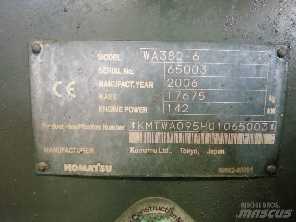 Komatsu WA 380-6 Wheel loaders