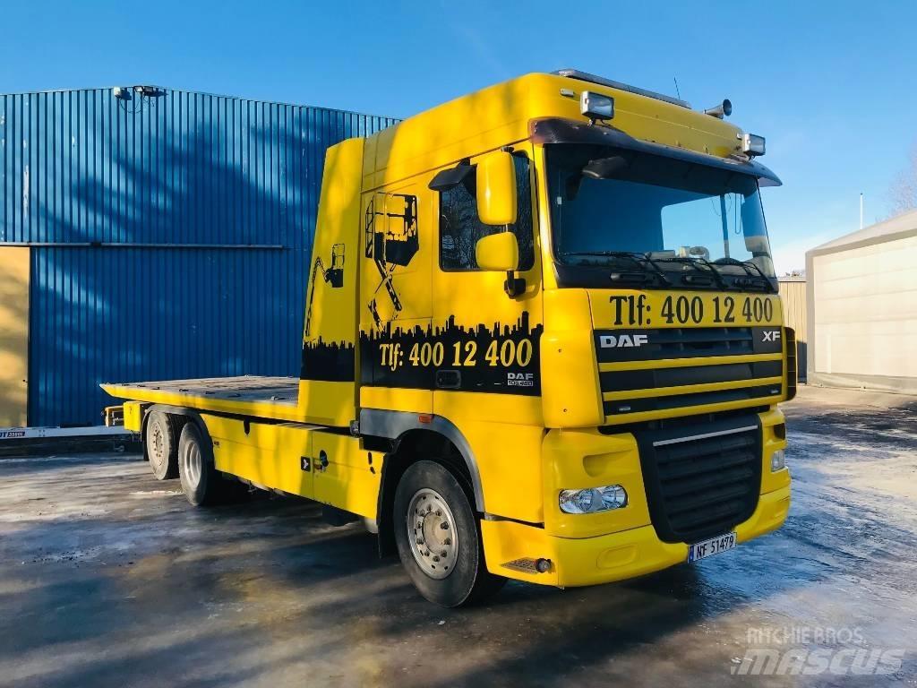 DAF 1850 FAN XF 105 Beavertail Flatbed / winch trucks