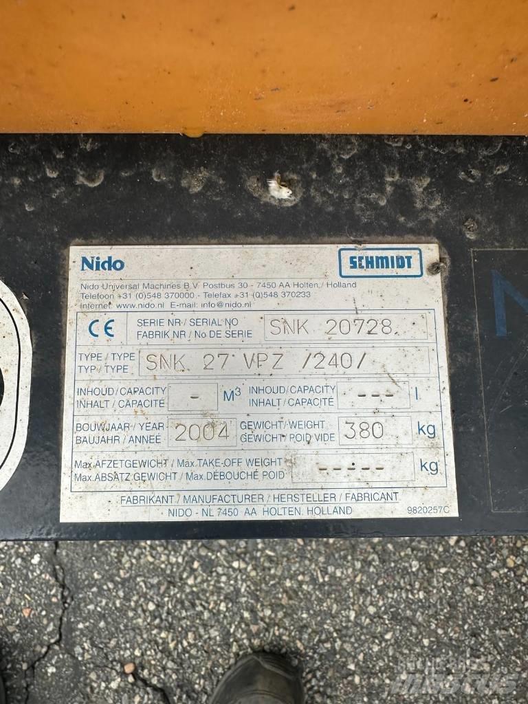 Nido SNK 27 VPZ Snow blades and plows