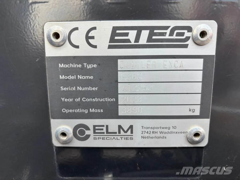 Etec E36C Mini excavators < 7t (Mini diggers)