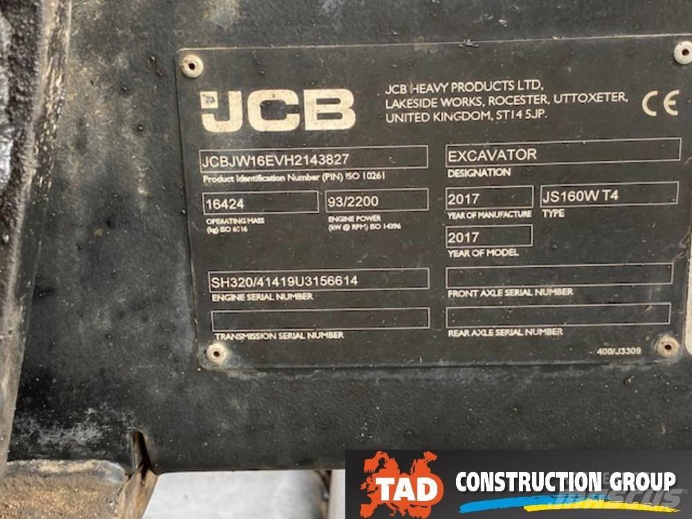 JCB JS 160 W Wheeled excavators