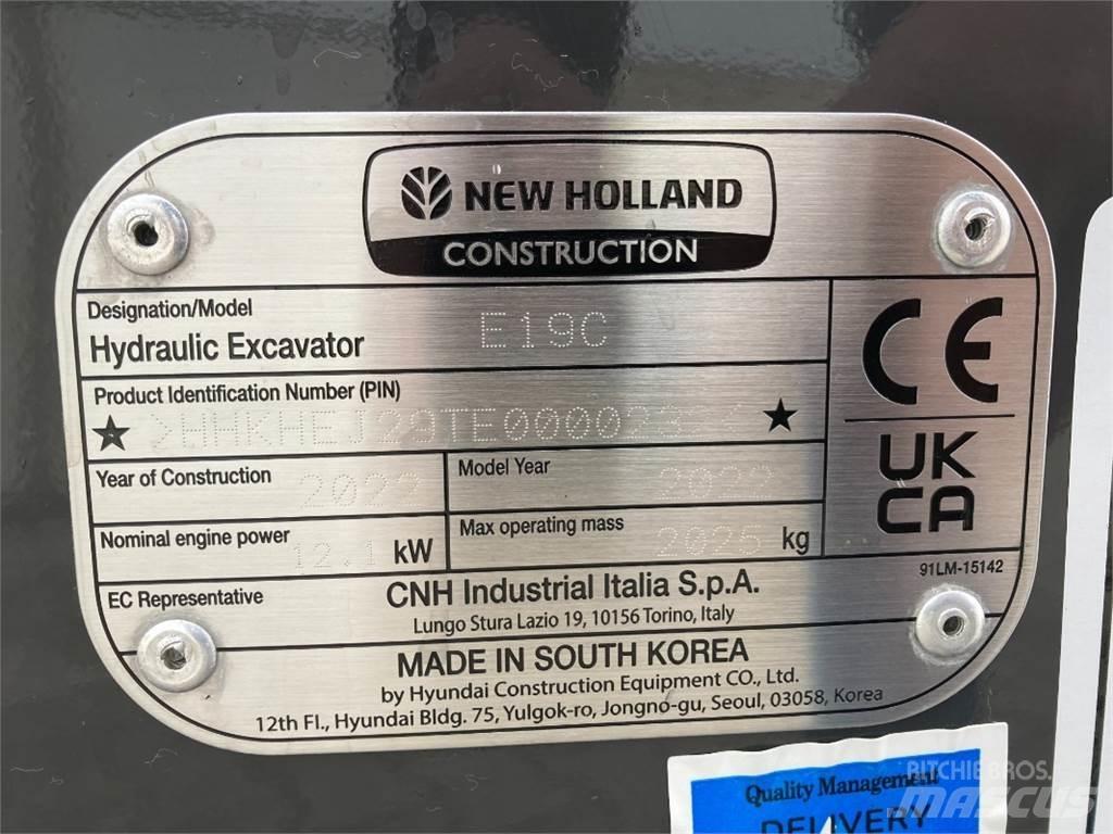 New Holland E 19C Mini excavators < 7t (Mini diggers)