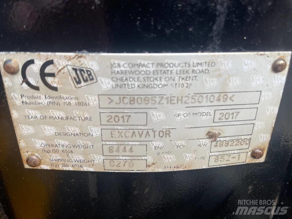 JCB 85 Z Mini excavators  7t - 12t