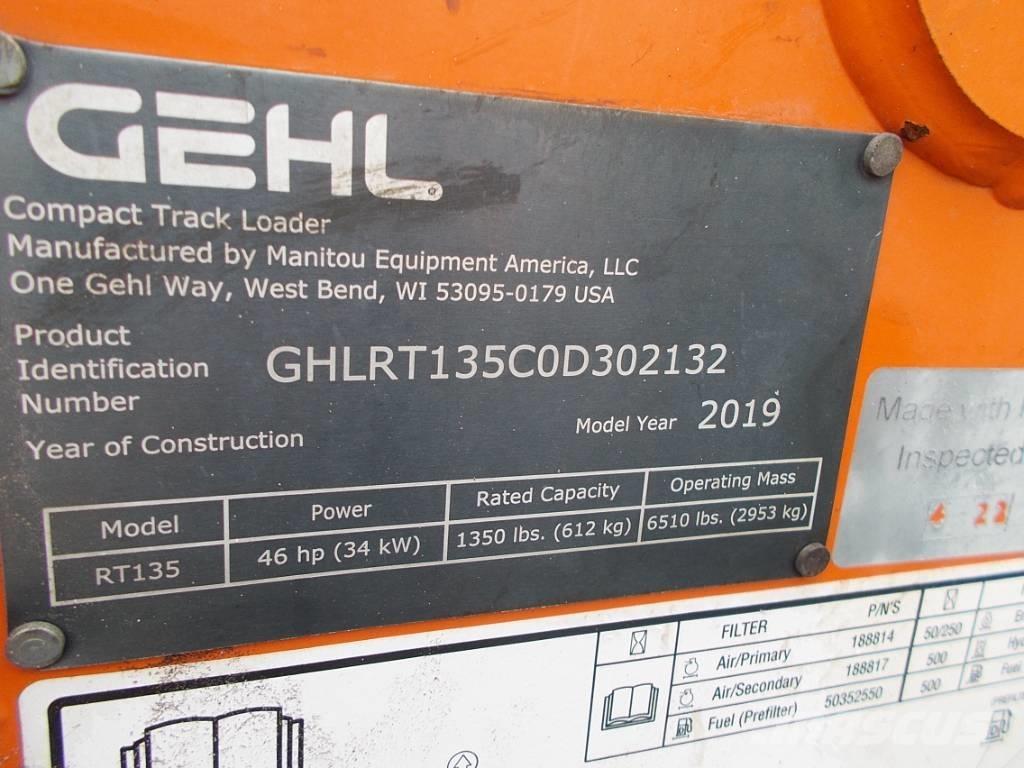 Gehl RT135 Skid steer loaders