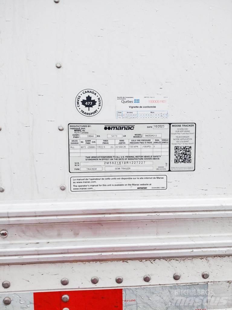 Manac 53X102 Box Trailers