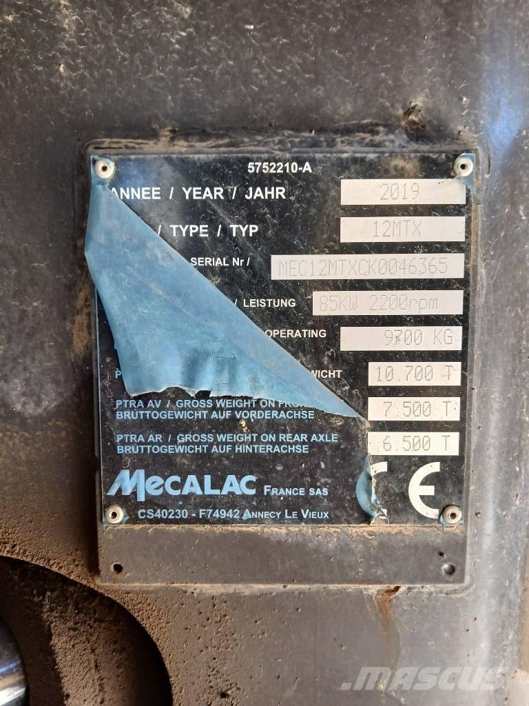 Mecalac 12 MTX Wheeled excavators