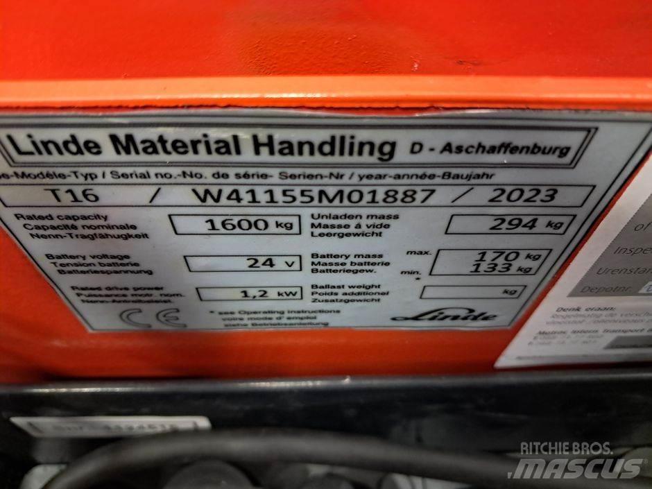 Linde T16 Low lifter