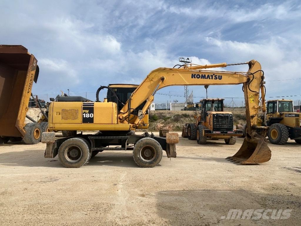 Komatsu PW 180 Wheeled excavators