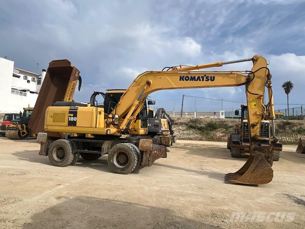 Komatsu PW 180 Wheeled excavators