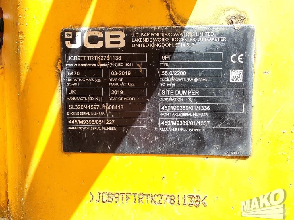 JCB 9TFT Site dumpers