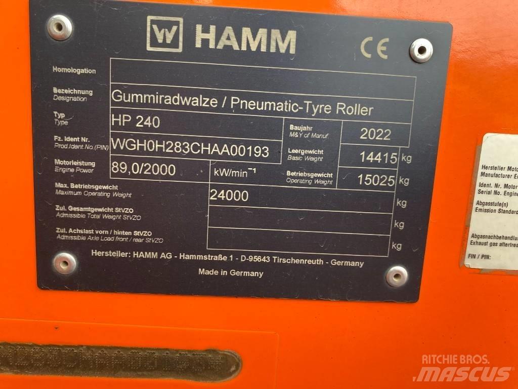 Hamm HP240 Twin drum rollers