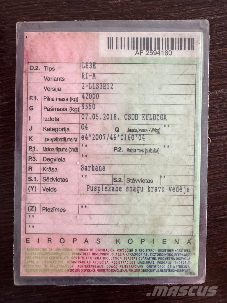 Kässbohrer Lowbed Dollies and Dolly Trailers