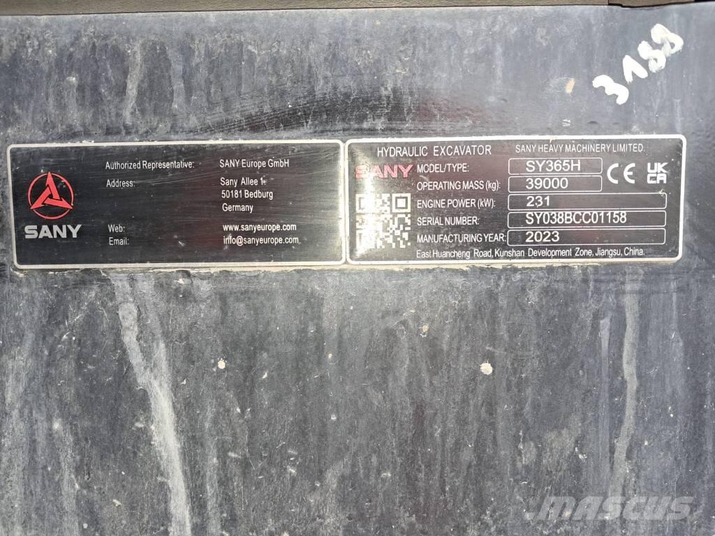 Sany SY 365 H Crawler excavators