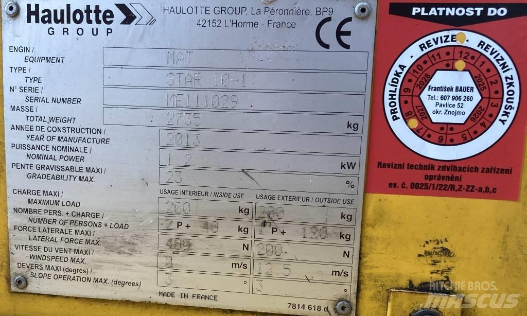 Haulotte Star 10 Telescopic boom lifts