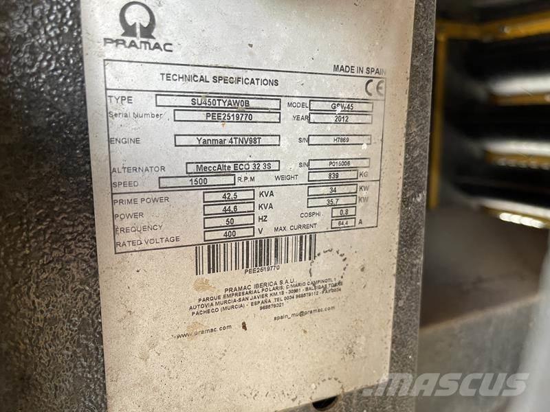 Pramac GSW 45 Diesel Generators