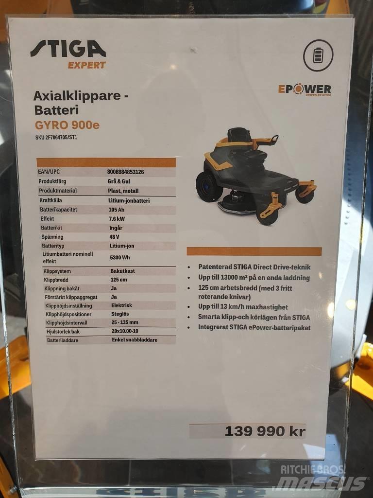 Stiga GYRO 900E DEMO Riding mowers
