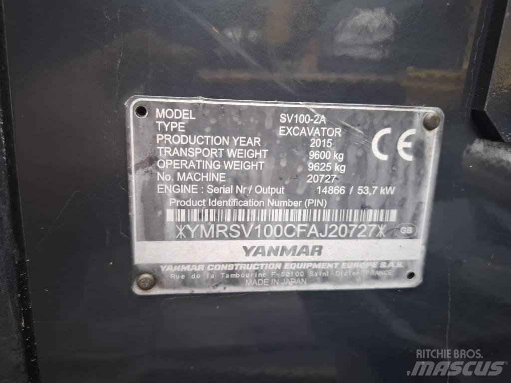 Yanmar SV 100-2A Mini excavators  7t - 12t