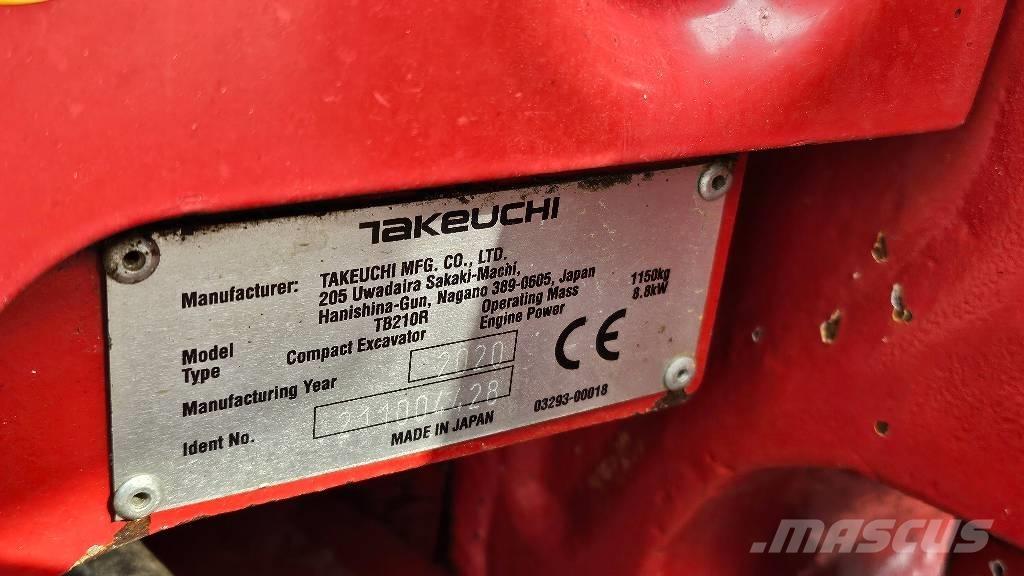 Takeuchi TB 210 R Mini excavators < 7t (Mini diggers)
