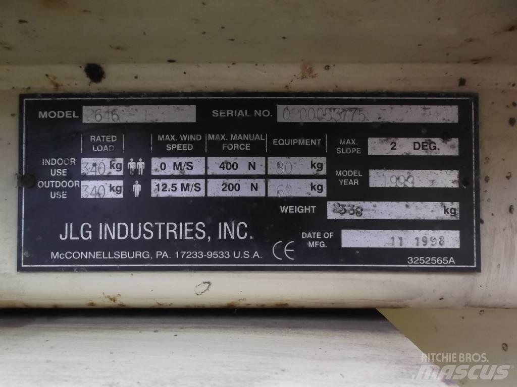 JLG 2646E      V-2288 Used Personnel lifts and access elevators