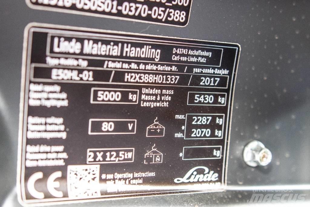 Linde E50HL-01 Electric forklift trucks