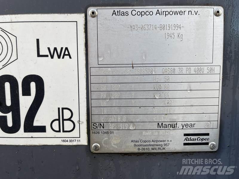 Atlas Copco QAS 80 Diesel Generators